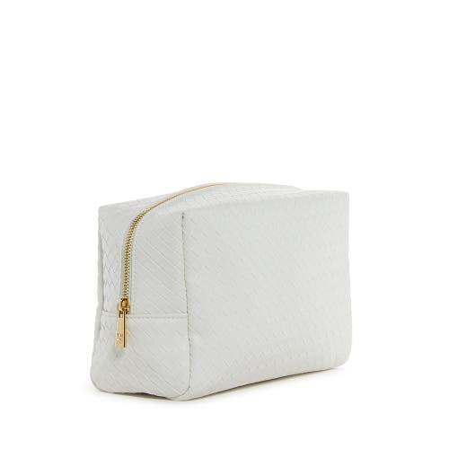 Trvl Design Woven Cosmetic Bag In White