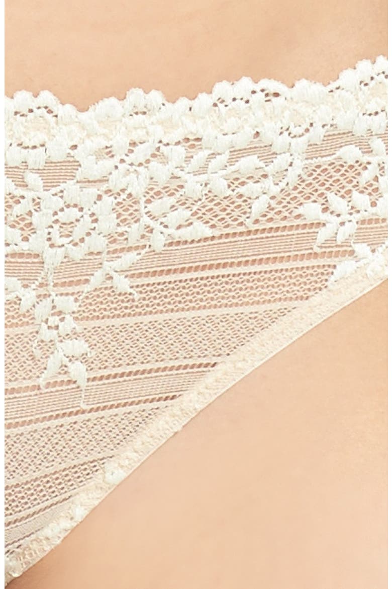 Embrace Lace® Bikini, Alternate, color, NATURALLY NUDE / IVORY