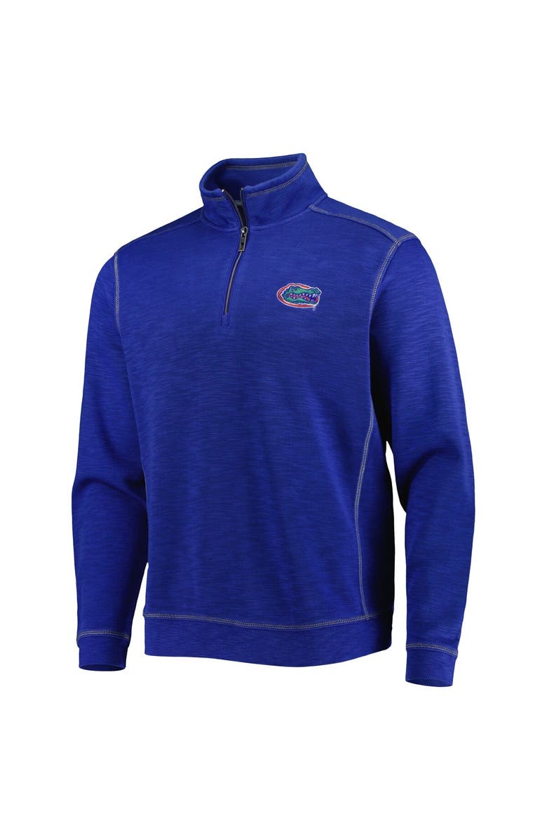 Tommy Bahama Men's Tommy Bahama Royal Florida Gators Sport Tobago Bay Tri-Blend Mock Neck Half-Zip Jacket, Alternate, color, 