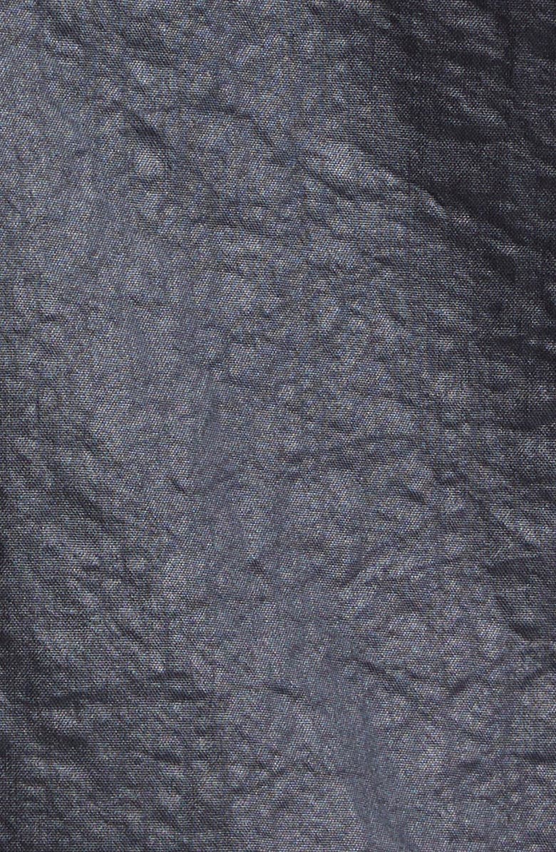 Stone Island Garment Dye Nylon Panama Overshirt, Alternate, color, Black