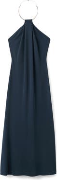 MANGO Choker Neck Sleeveless Dress