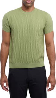 XRAY Check Short Sleeve Sweater