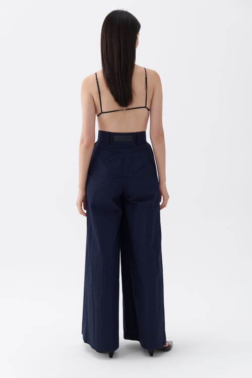 NOCTURNE NOCTURNE PLEATED WIDE LEG PANTS