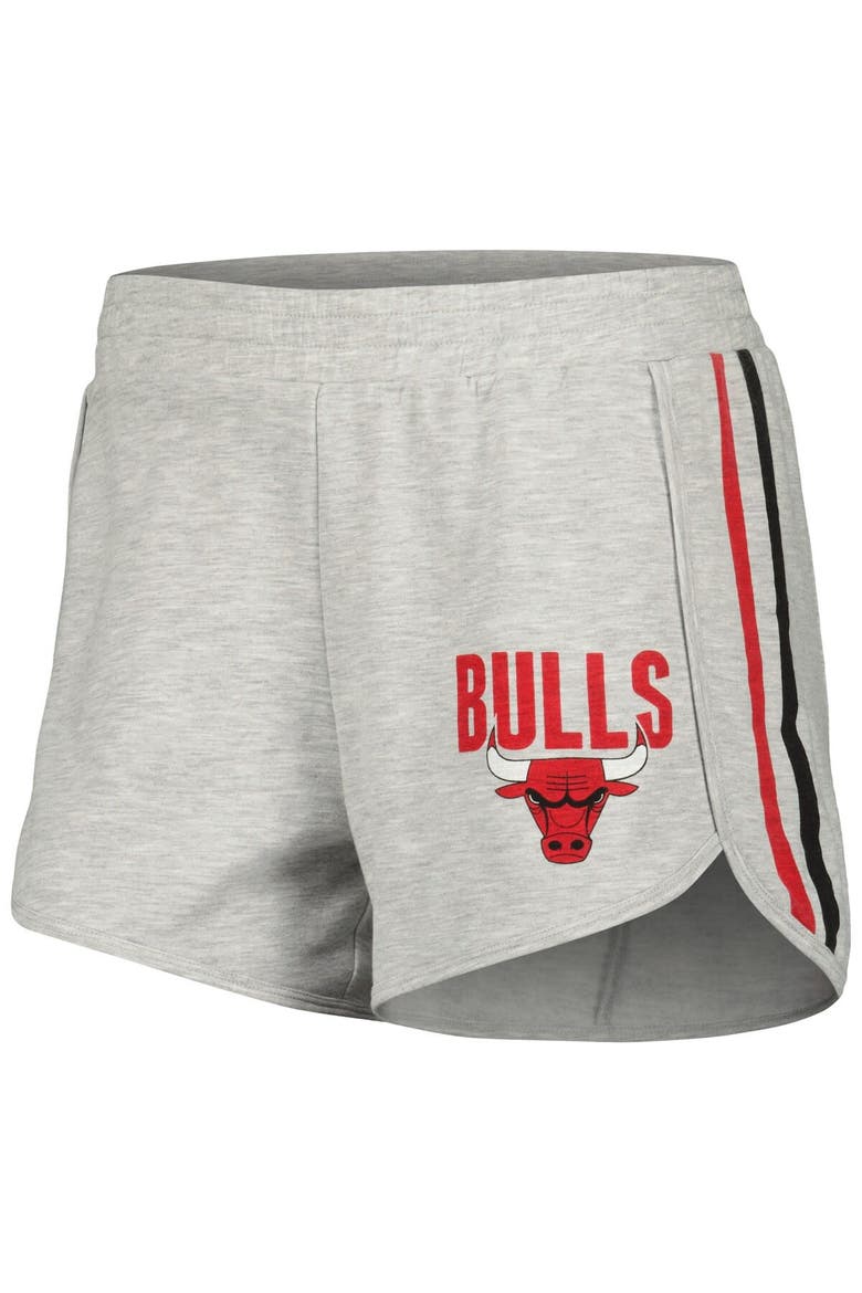 Women's Concepts Sport Gray Chicago Bulls Cedar Long Sleeve T-Shirt & Shorts Sleep Set, Alternate, color, Gray