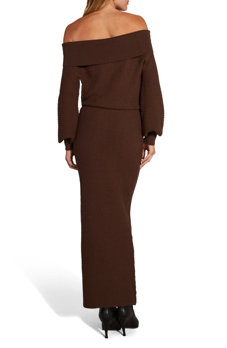 Favorite Daughter The Irene Off the Shoulder Long Sleeve Maxi Sweater Dress, Alternate, color,