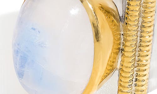 Ys Gems Oval Gemstone Ring In Blue