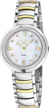 GV2 Amalfi Mother-of-Pearl Swiss Diamond Watch, 34mm - 0.04ct.