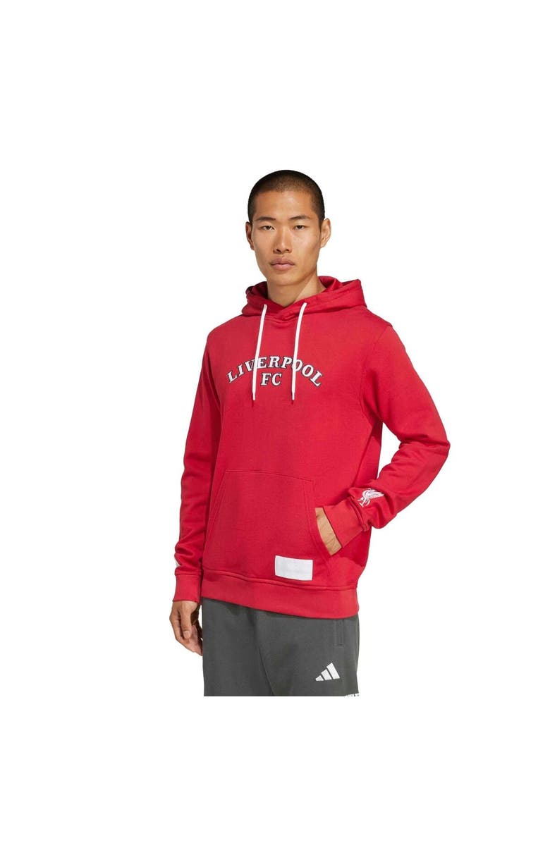 adidas Men's adidas  Red Liverpool US Pack Hoodie, Main, color, 