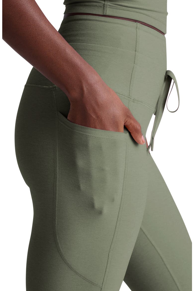 Space Dye Pocket Midi Leggings, Alternate, color, SAGE HEATHER