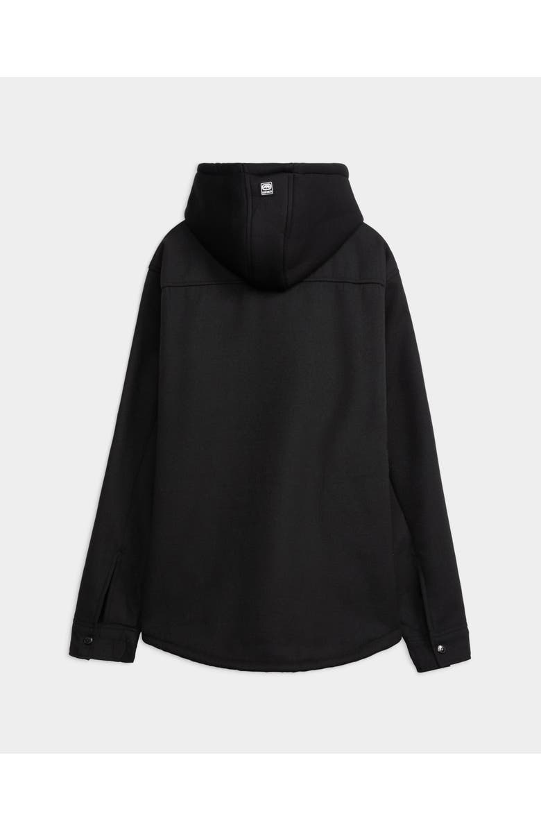 ECKO Outdoor Flannel Shirt Jacket, Alternate, color, Black