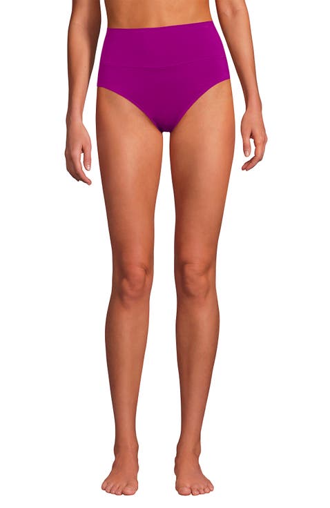 Chlorine Resistant Pinchless High Waisted Bikini Bottoms