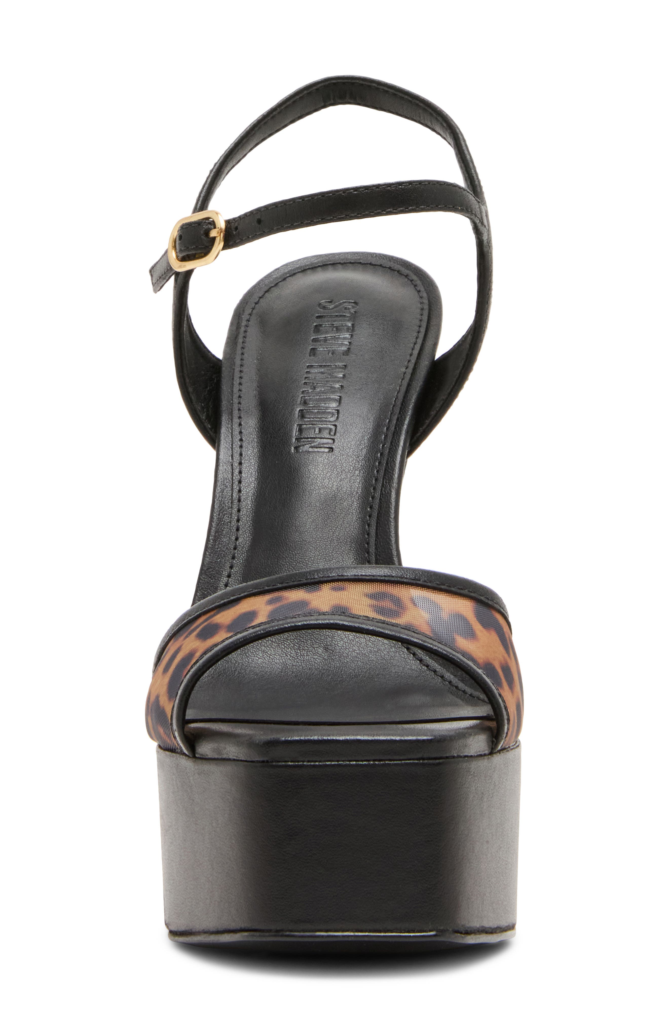 Steve Madden Cologne Platform Stiletto Sandal, Alternate, color, Leopard Multi