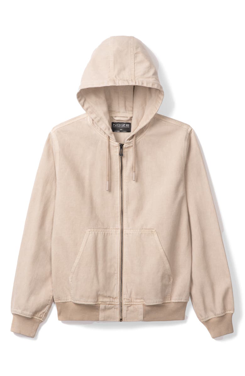 Noize Tito Denim Zip Jacket, Main, color, Oat