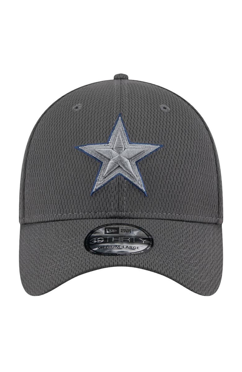New Era Men's New Era Graphite Dallas Cowboys  Main 39THIRTY Flex Hat, Alternate, color, Graphite