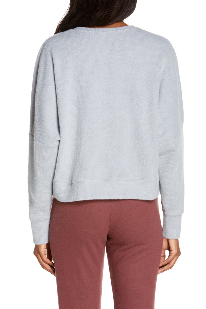 Manila Lounge Top, Alternate, color, HEATHER GREY
