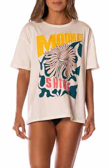 Beige Breeze Azalea Cotton Cover-Up T-Shirt