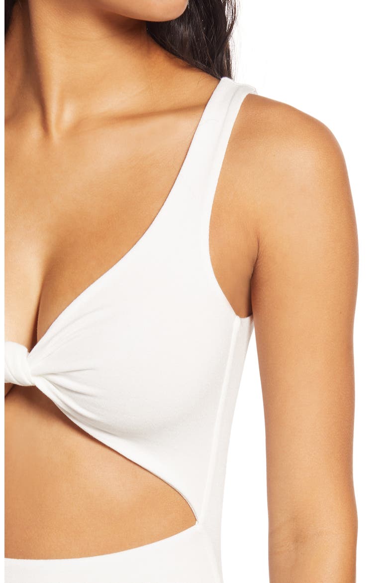 Love U Knot Cutout Romper, Alternate, color, OFF WHITE