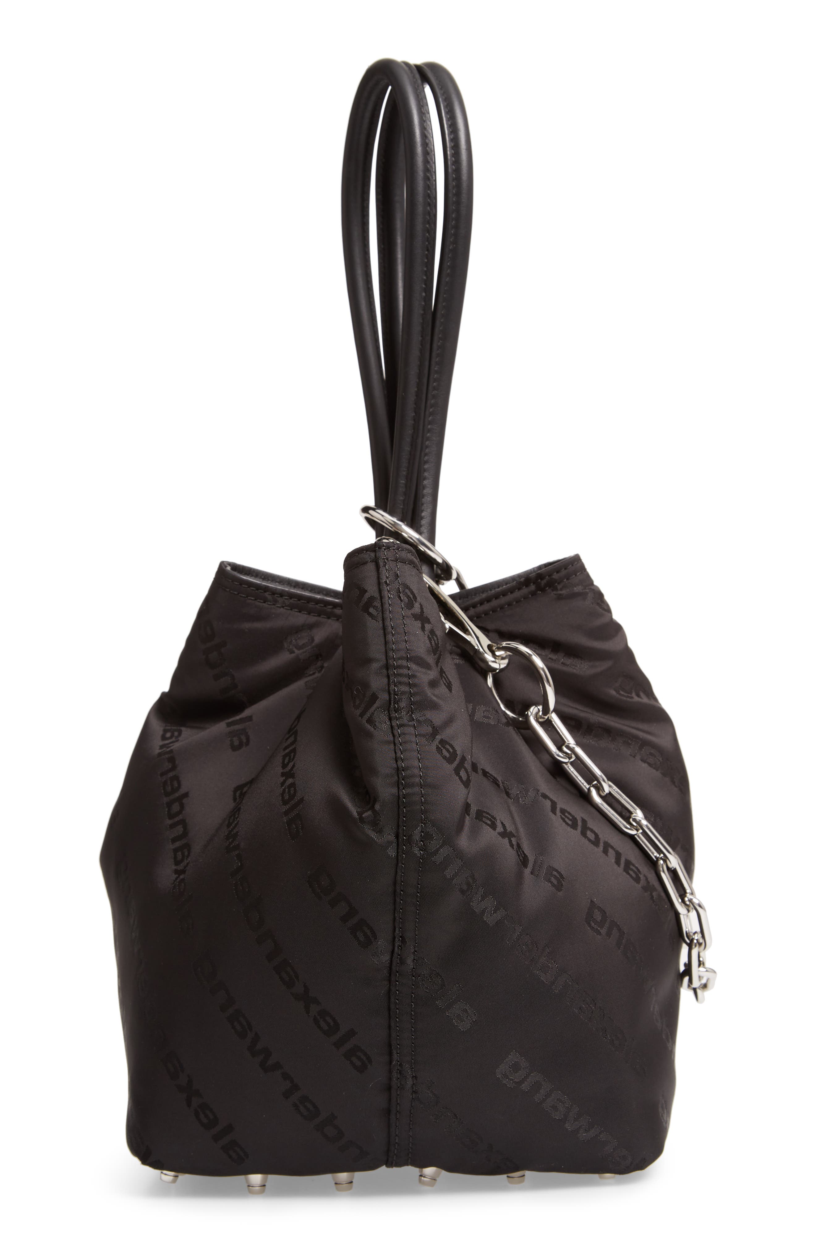 Alexander Wang Small Roxy Logo Nylon Tote, Alternate, color, 