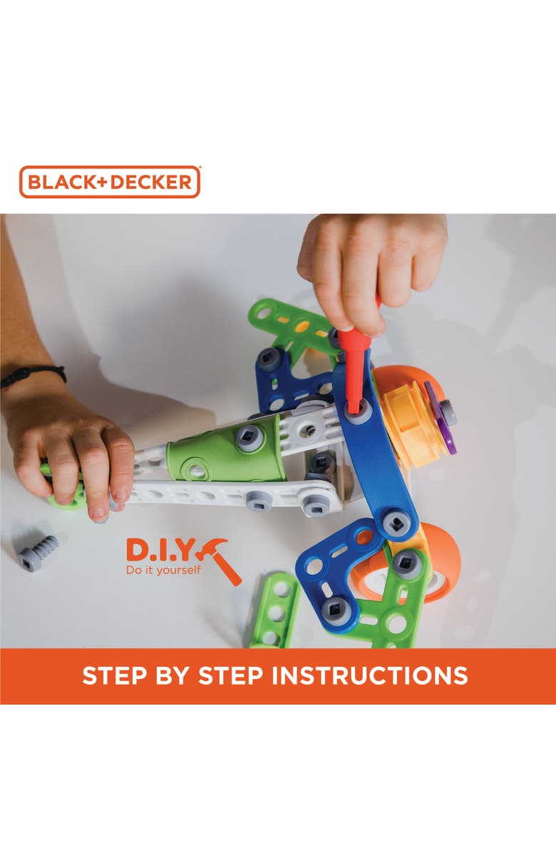 Black + Decker Constructor Airplane Set - 73 Pcs, Alternate, color, Multi-Colored