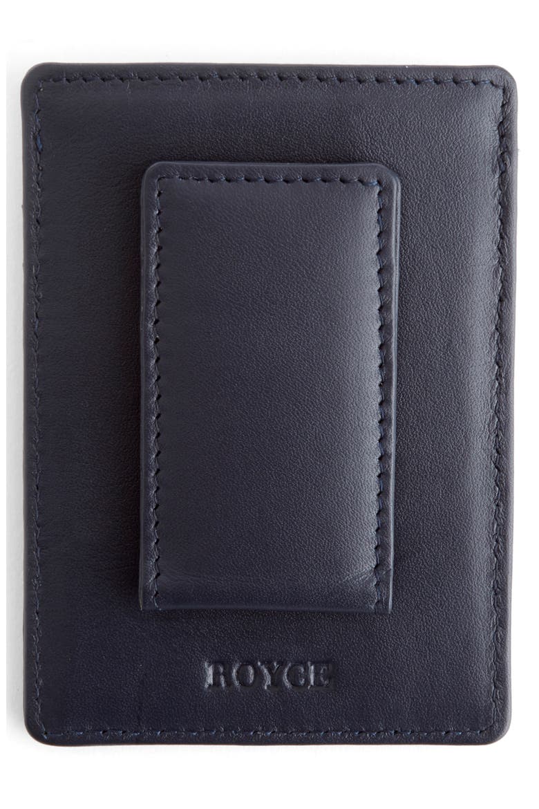 Magnetic Money Clip Card Case, Alternate, color, NAVY BLUE
