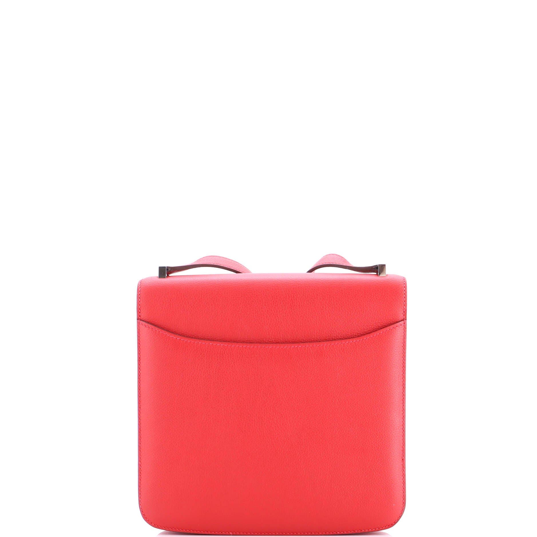 Pre-Owned Hermes 2002 Shoulder Bag Evercolor 20, Alternate, color, Rouge De Coeur