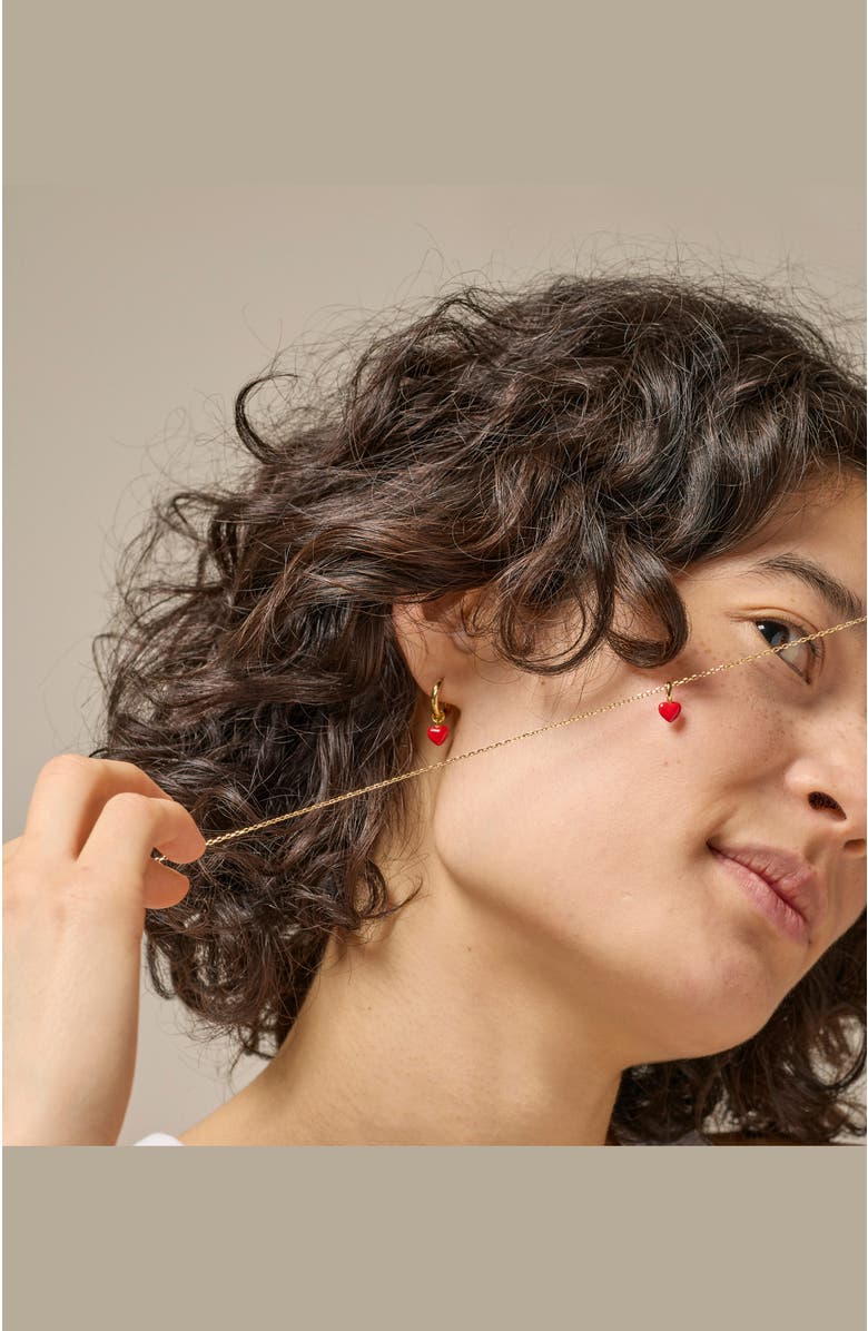 Enamel Copenhagen Amore Necklace, Alternate, color, Red