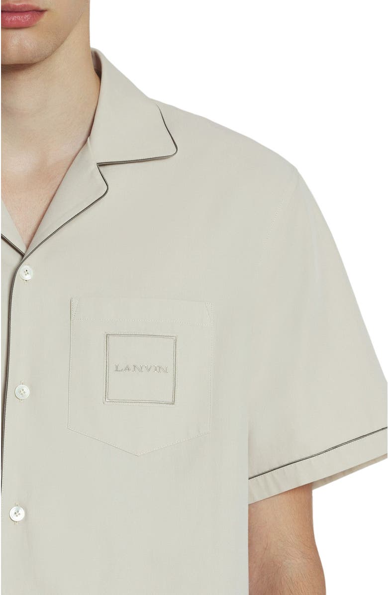 Lanvin FLUID COTTON BOWLING SHIRT, Alternate, color, 