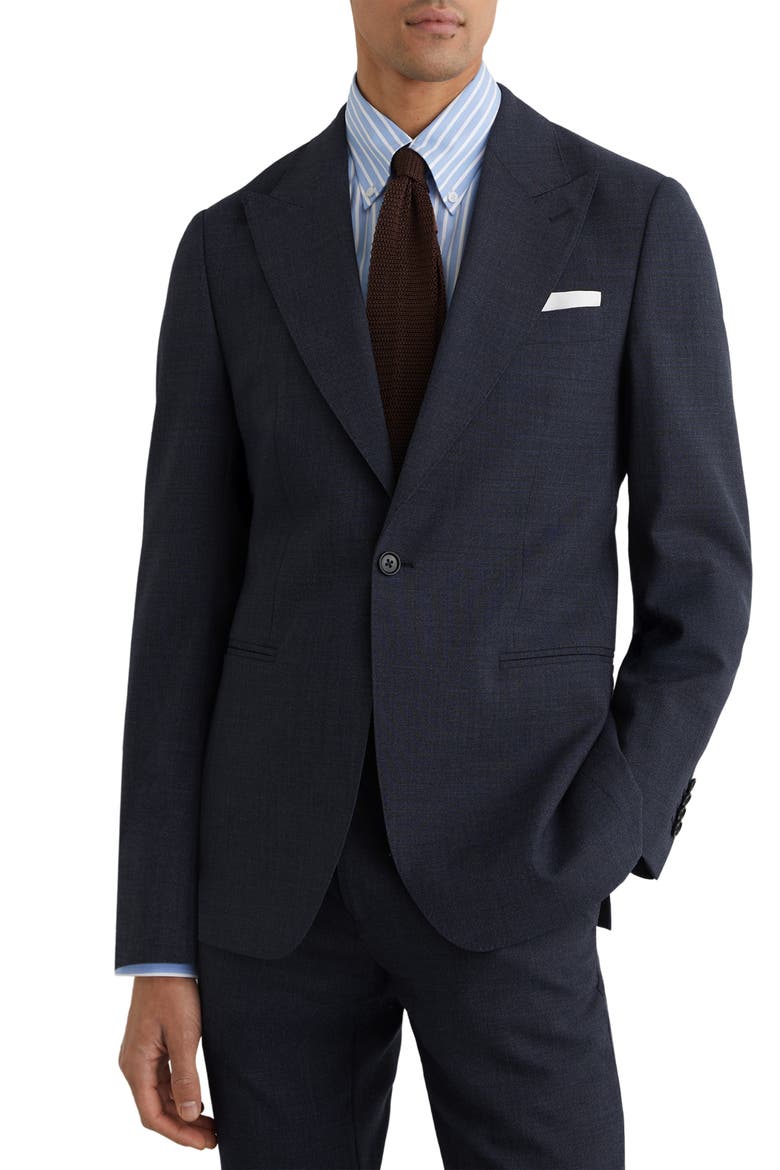 Fibre Wool Blazer, Main, color, AIRFORCE BLUE