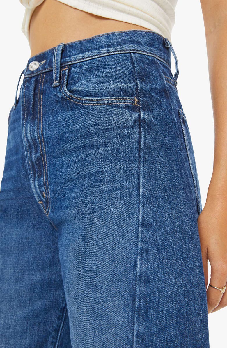 MOTHER The Half-Pipe Frayed High Waist Bermuda Shorts, Alternate, color, Did You Bring Me Anything
