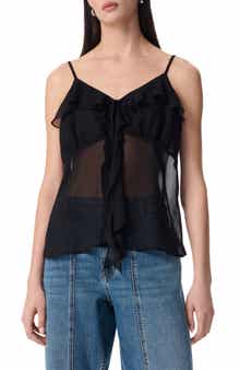 Robert Rodriguez Justine Cascading Ruffle Chiffon Camisole
