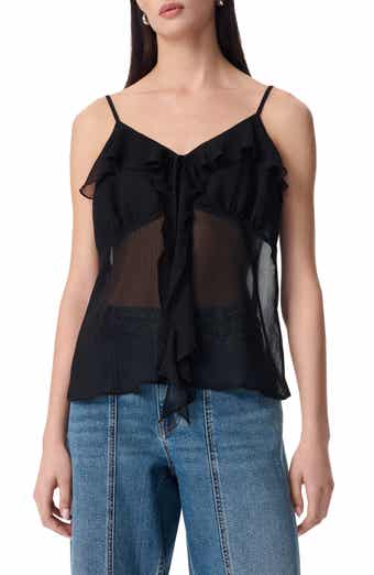 Robert Rodriguez Justine Cascading Ruffle Chiffon Camisole