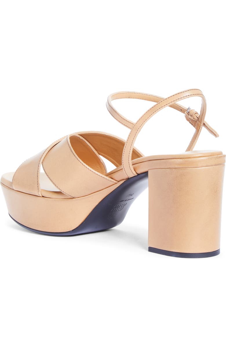 Miu Miu Platform Sandal, Alternate, color,