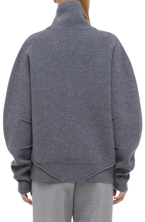 Helmut Lang Apex Quarter Zip Sweater In Animal Print