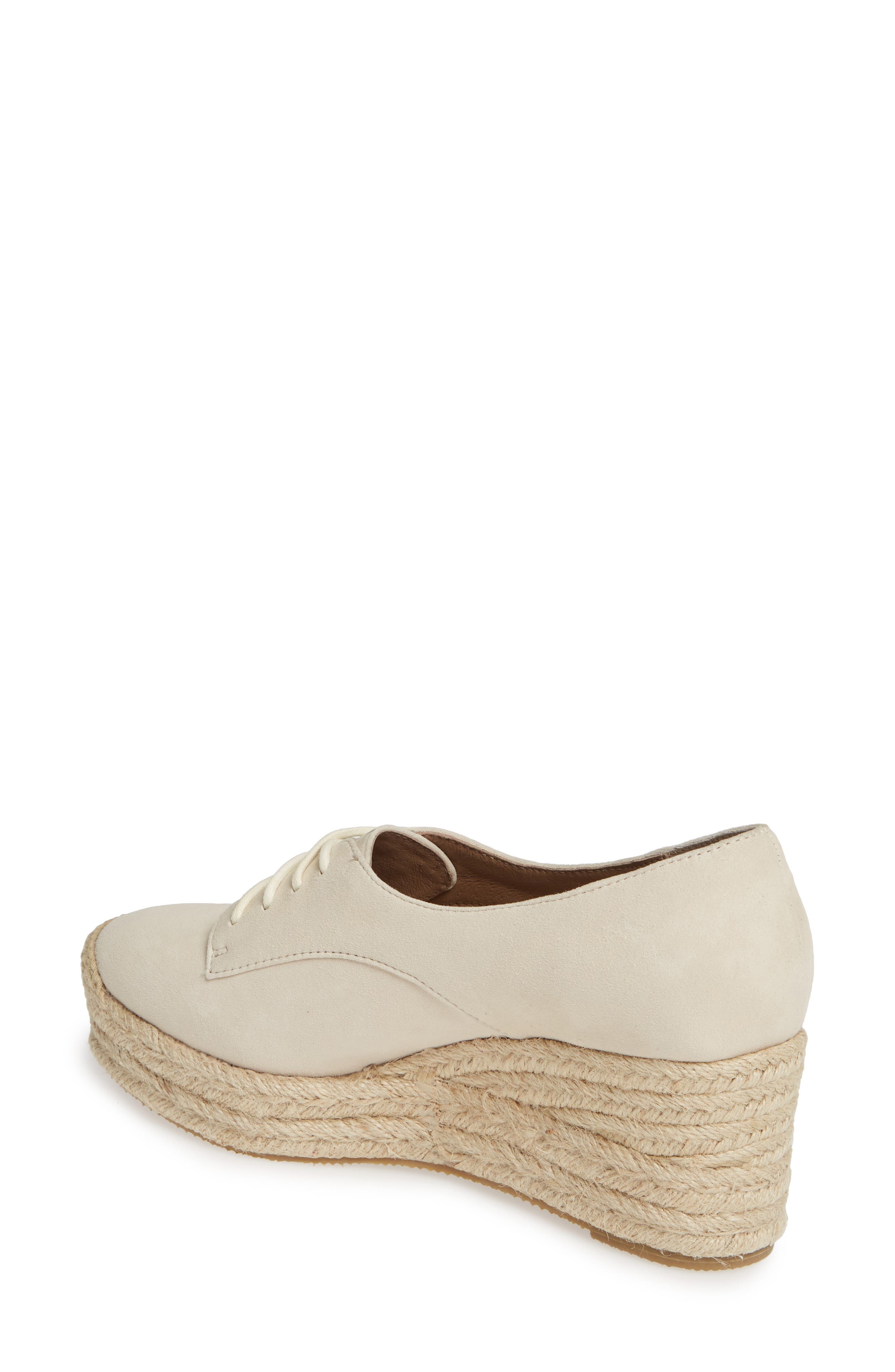 Bettye Muller Concepts Regina Espadrille Derby, Alternate, color, Cream Suede