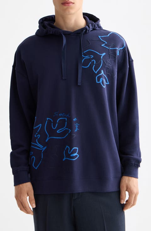 Soutache Embellished Hoodie