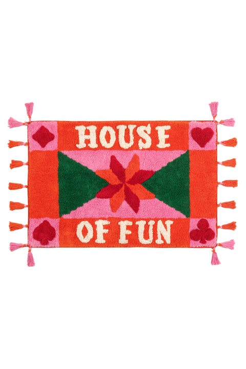 Punjab Tasseled 100% Cotton Bath Mat 24X35 In Fun