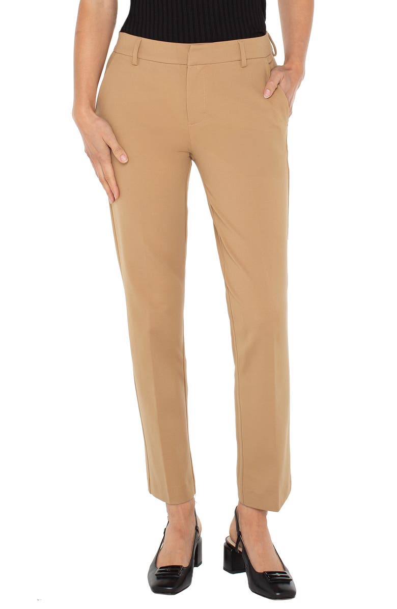 Liverpool Los Angeles Kelsey Knit Trousers, Main, color, Desert Camel