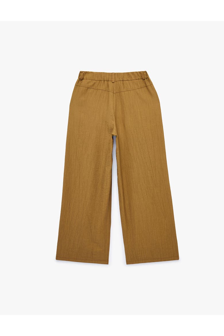 Pleated Wide Leg Trousers with Pocket, Alternate, color, KHAKI