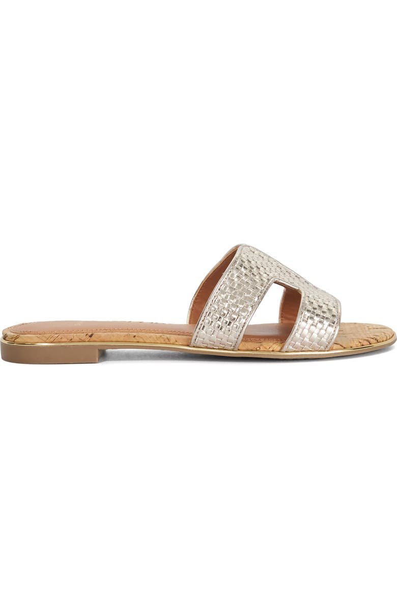 Dune London Ludlowss Woven Slide Sandal, Alternate, color,