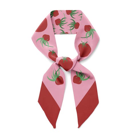 Tomatoes Twilly Ribbon Scarf
