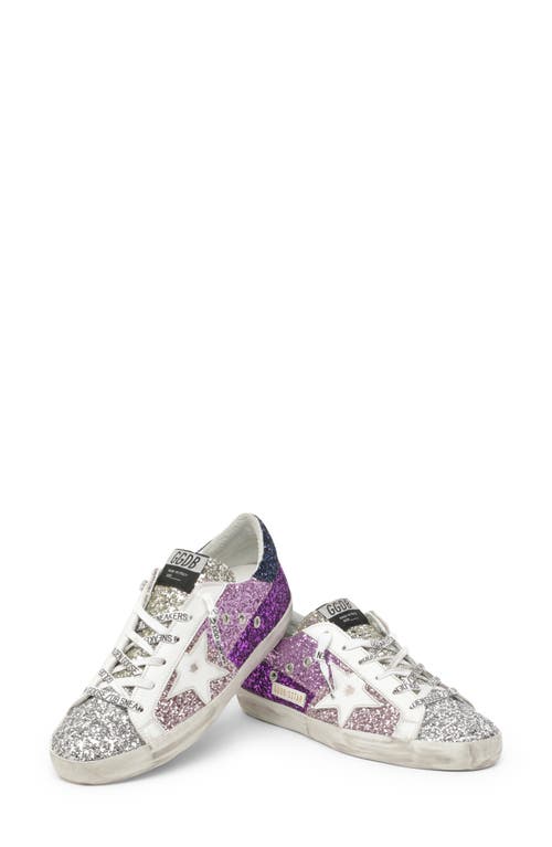 Golden Goose Super-star Low Top Sneaker In Purple