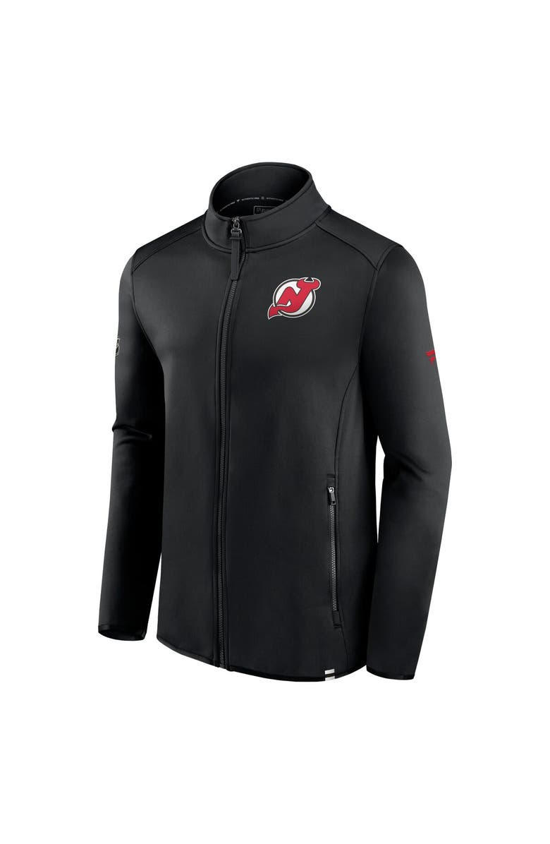 FANATICS Men's Fanatics Branded  Black New Jersey Devils Authentic Pro Full-Zip Jacket, Alternate, color, 