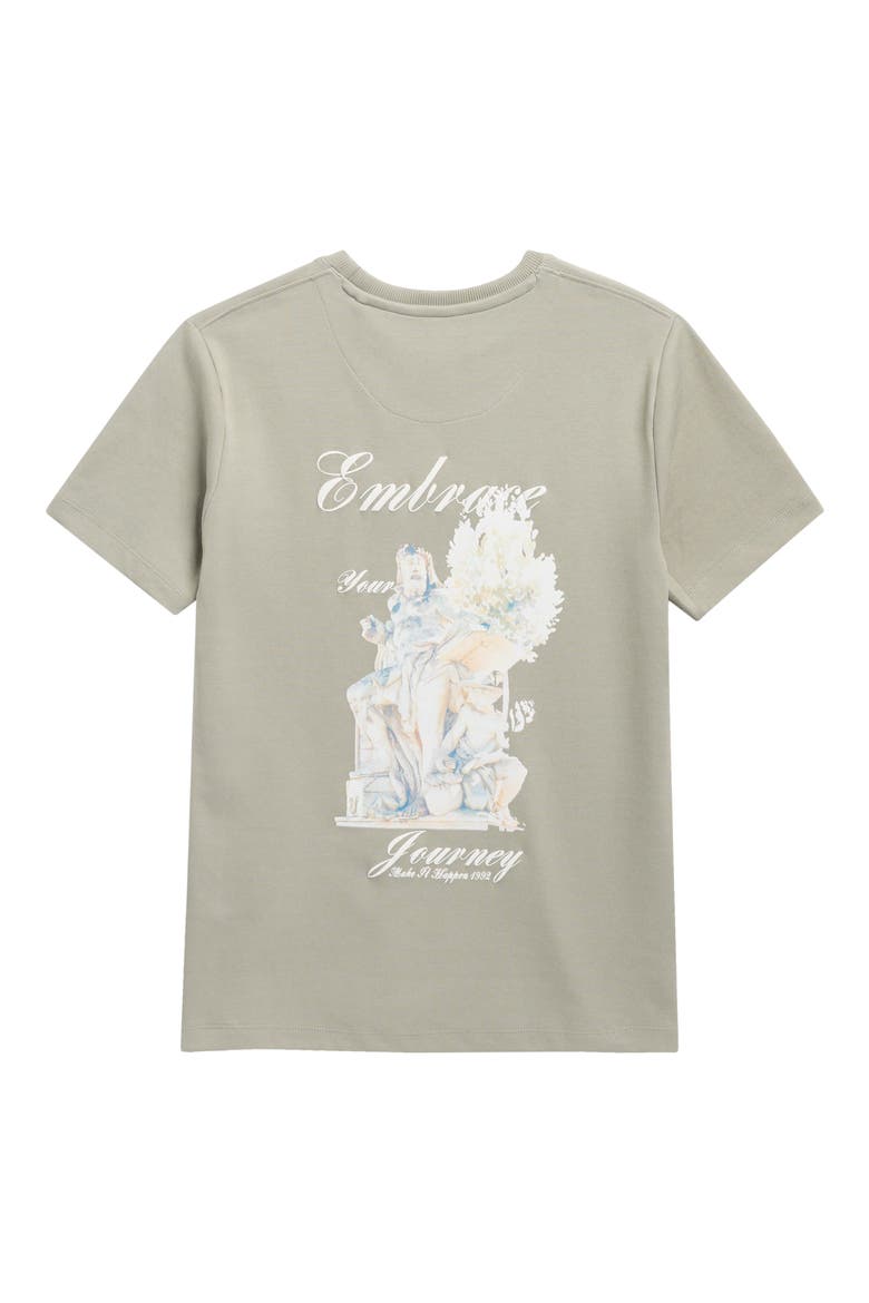 Kids' Embrace Your Journey Sculpture Graphic T-Shirt, Alternate, color, GRAY