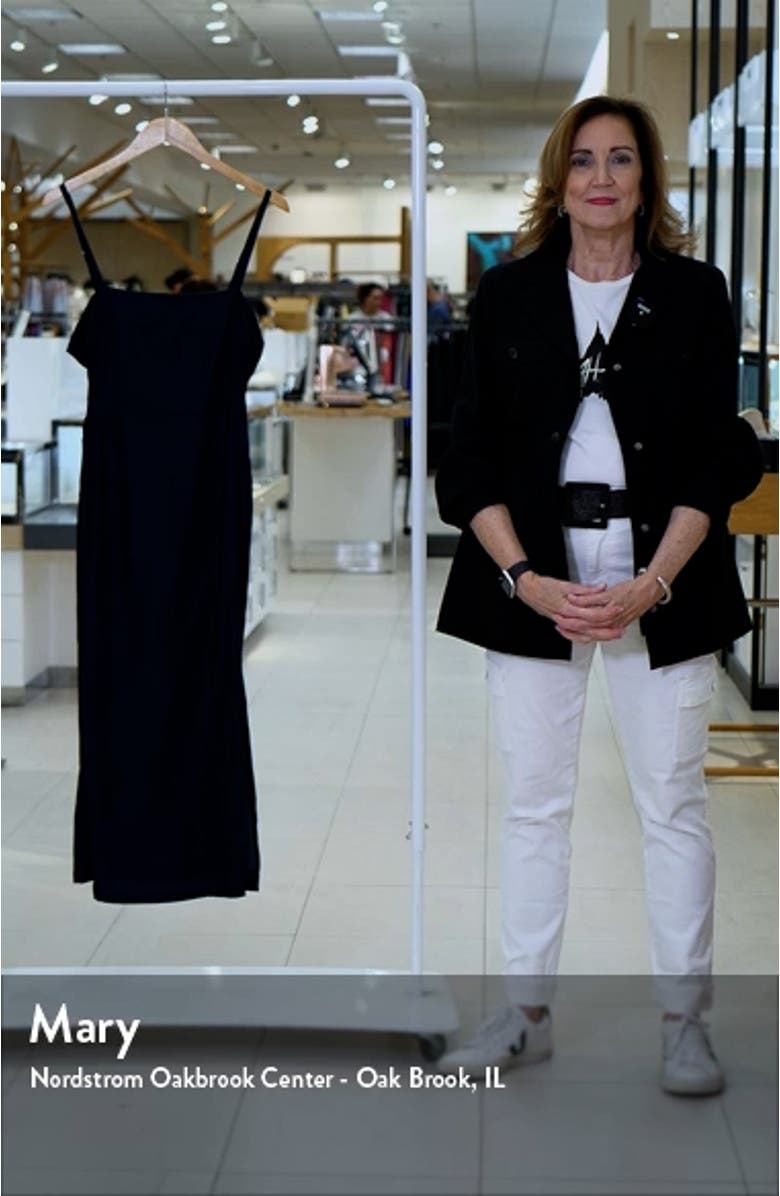 Maddy Dark Denim Twill Midi Dress, sales video thumbnail