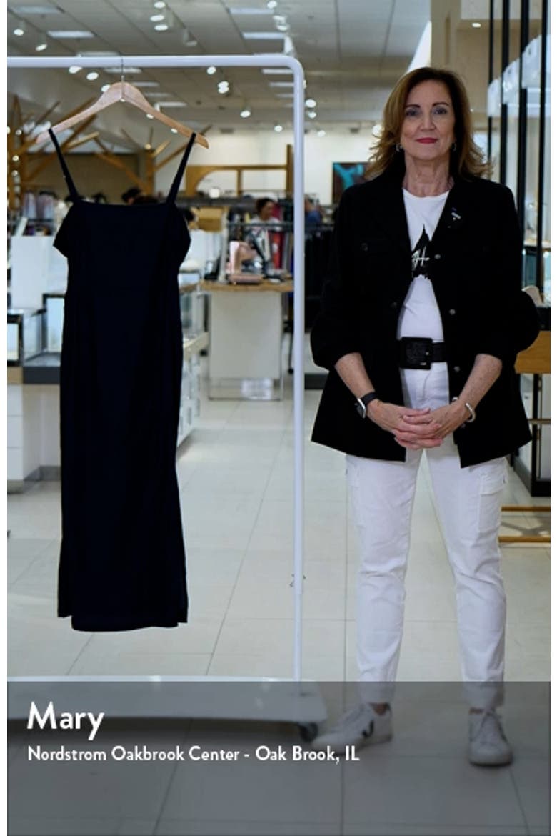 Maddy Dark Denim Twill Midi Dress video