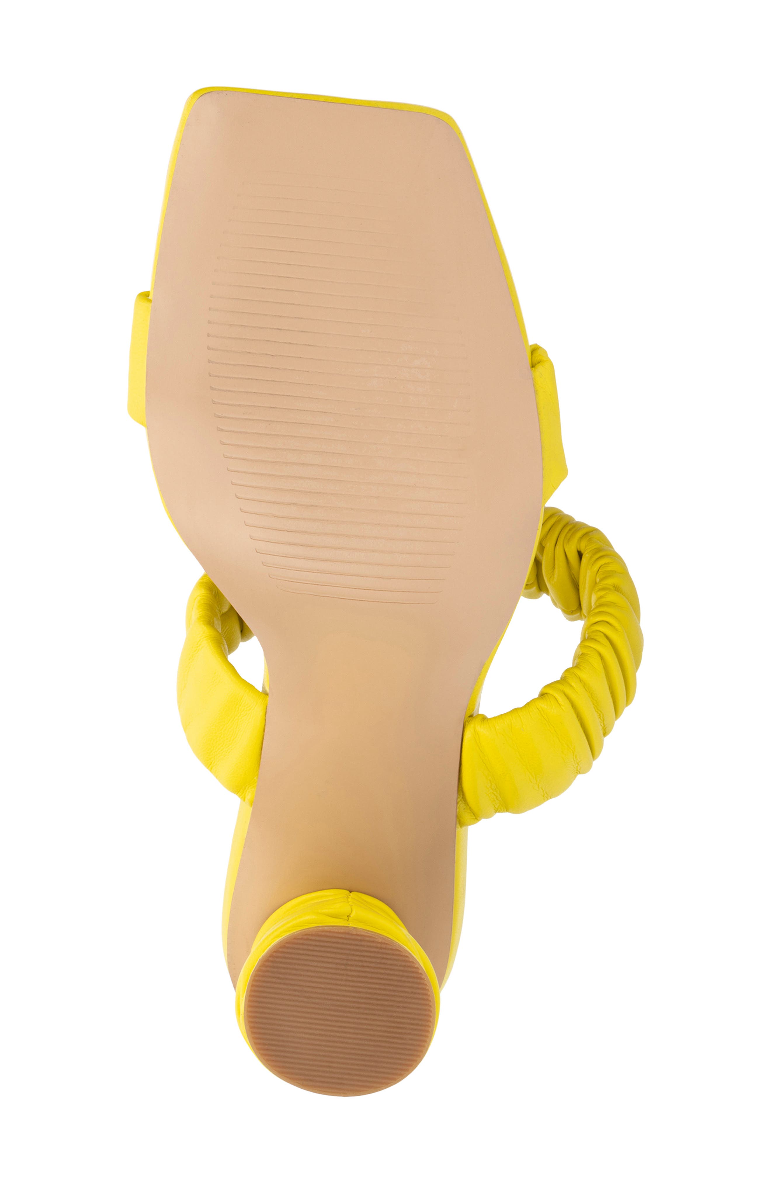 Faina Ruched Strap Sandal, Alternate, color, YELLOW