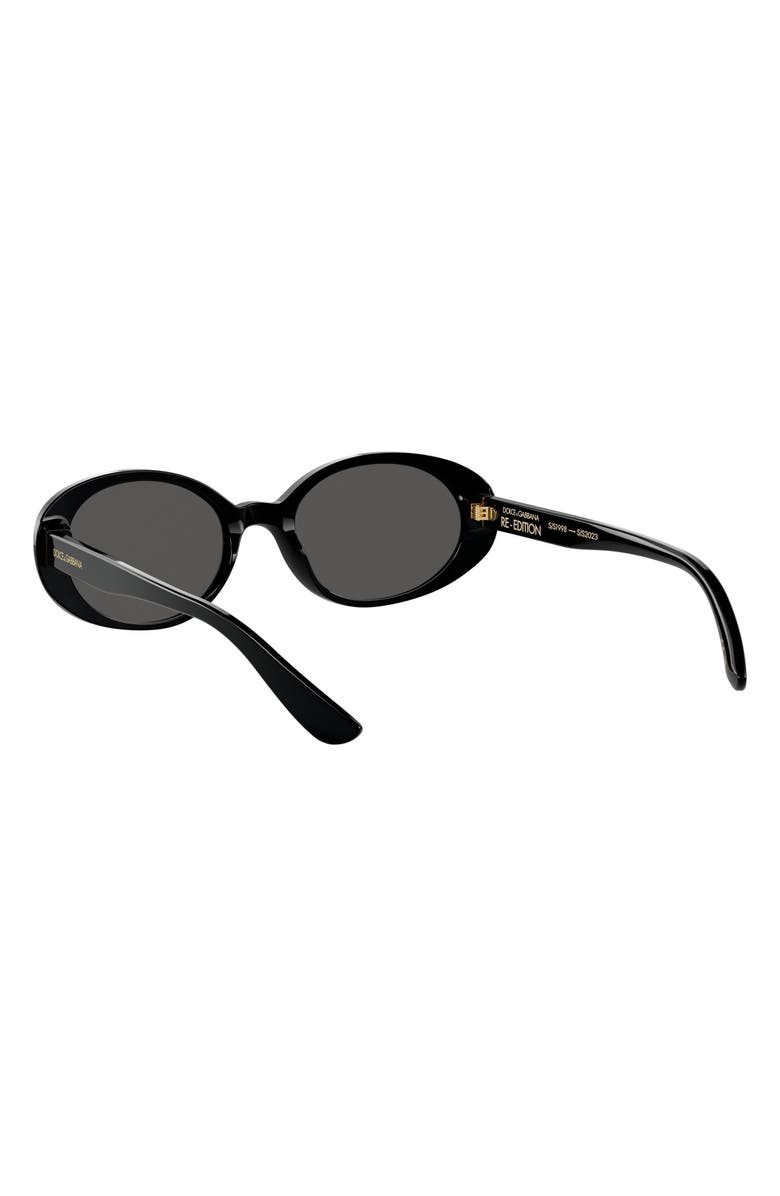 Dolce&Gabbana 52mm Oval Sunglasses, Alternate, color, 