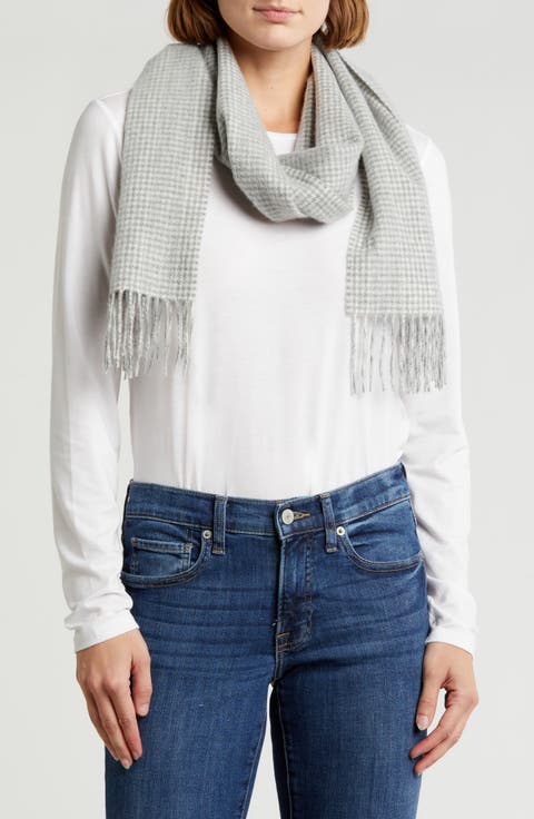 Cashmere Houndstooth Scarf