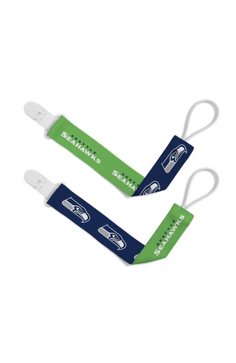 Seattle Seahawks Pacifier Clip 2-Pack