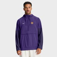 Nike Men's Nike Purple LSU Tigers Anorak Half-Zip Hoodie Jacket